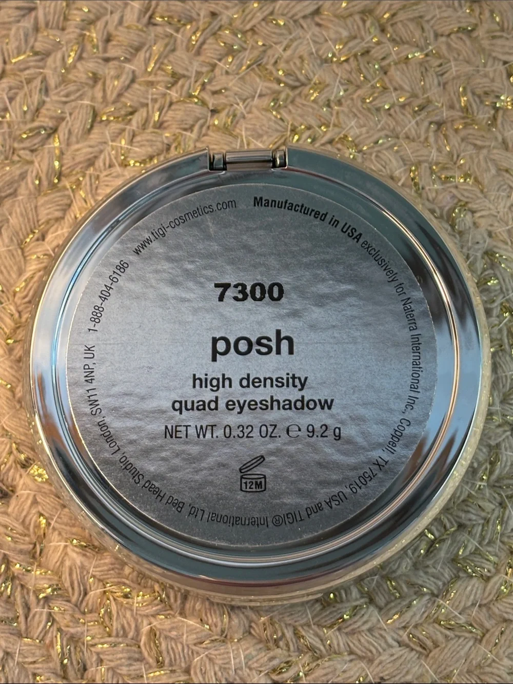 TIGI High Density Quad Eyeshadow Matte & Shimmer, Posh